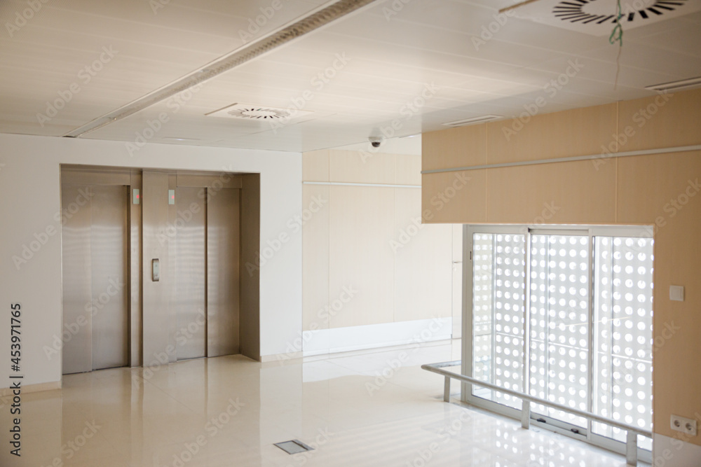 Fototapeta premium Elevator inside modern building