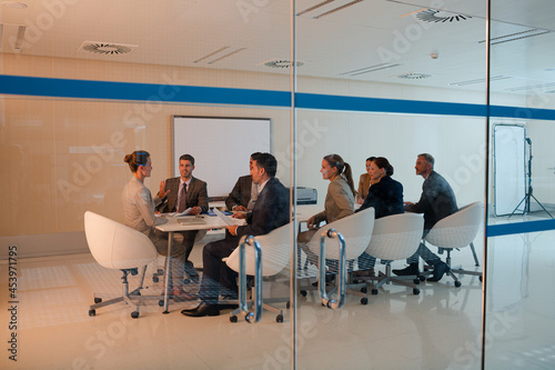 Business people meeting in modern conference room