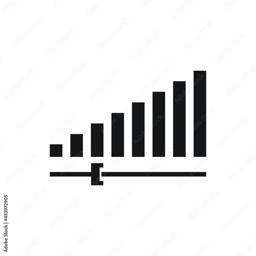 Control volume icon design isolated on white background Control volume icon design isolated on white background