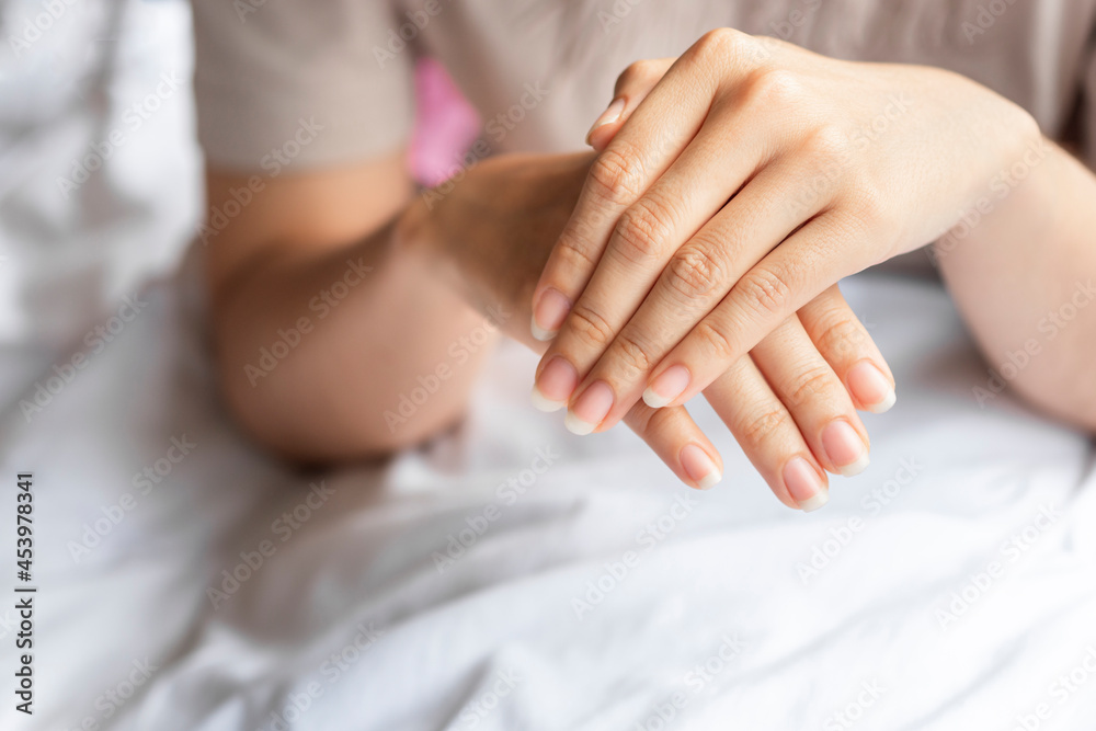 Woman hands and nails with healthy. The concept of health care. Woman hands and nails with healthy. The concept of health care.