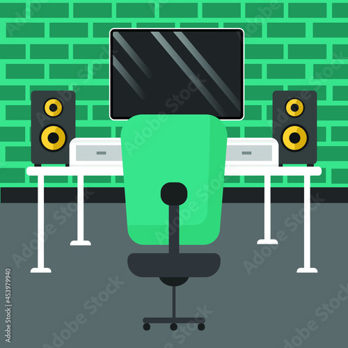 Graphic designer workplace