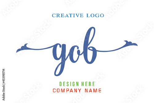 GOB lettering logo is simple, easy to understand and authoritative