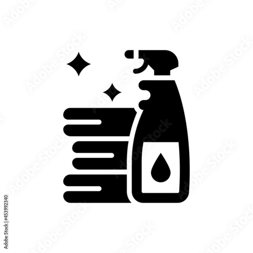Billede på lærred Disinfection vector solid icon style illustration. EPS 10 file