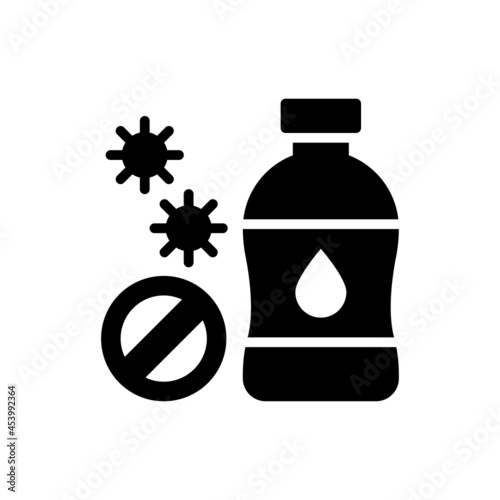 Antiseptics vector solid icon style illustration. EPS 10 file