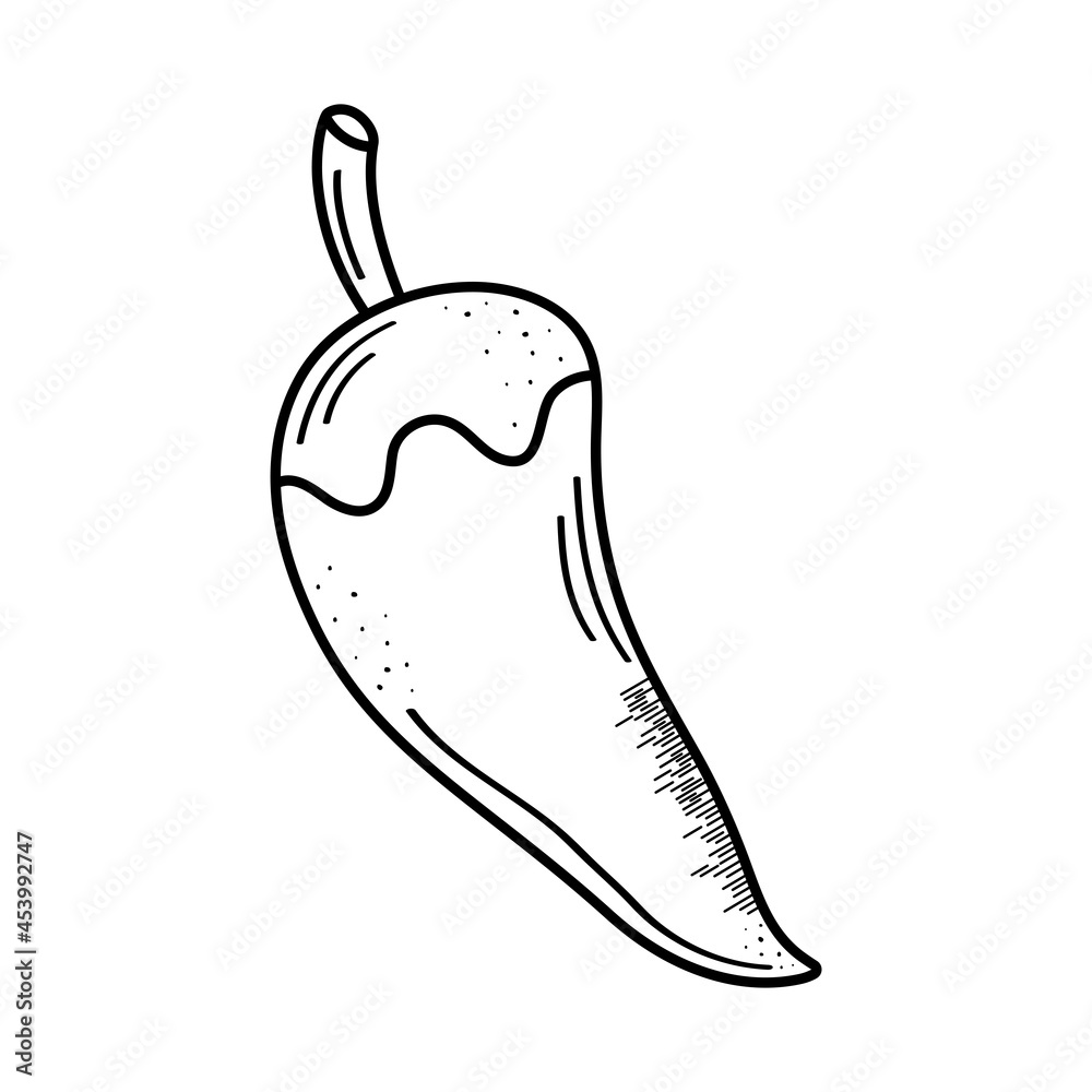 Isolated pepper vegetable