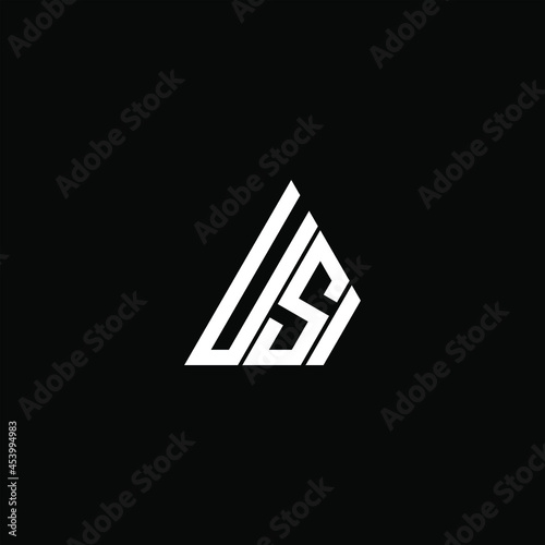 USI letter logo creative design. USI unique design
