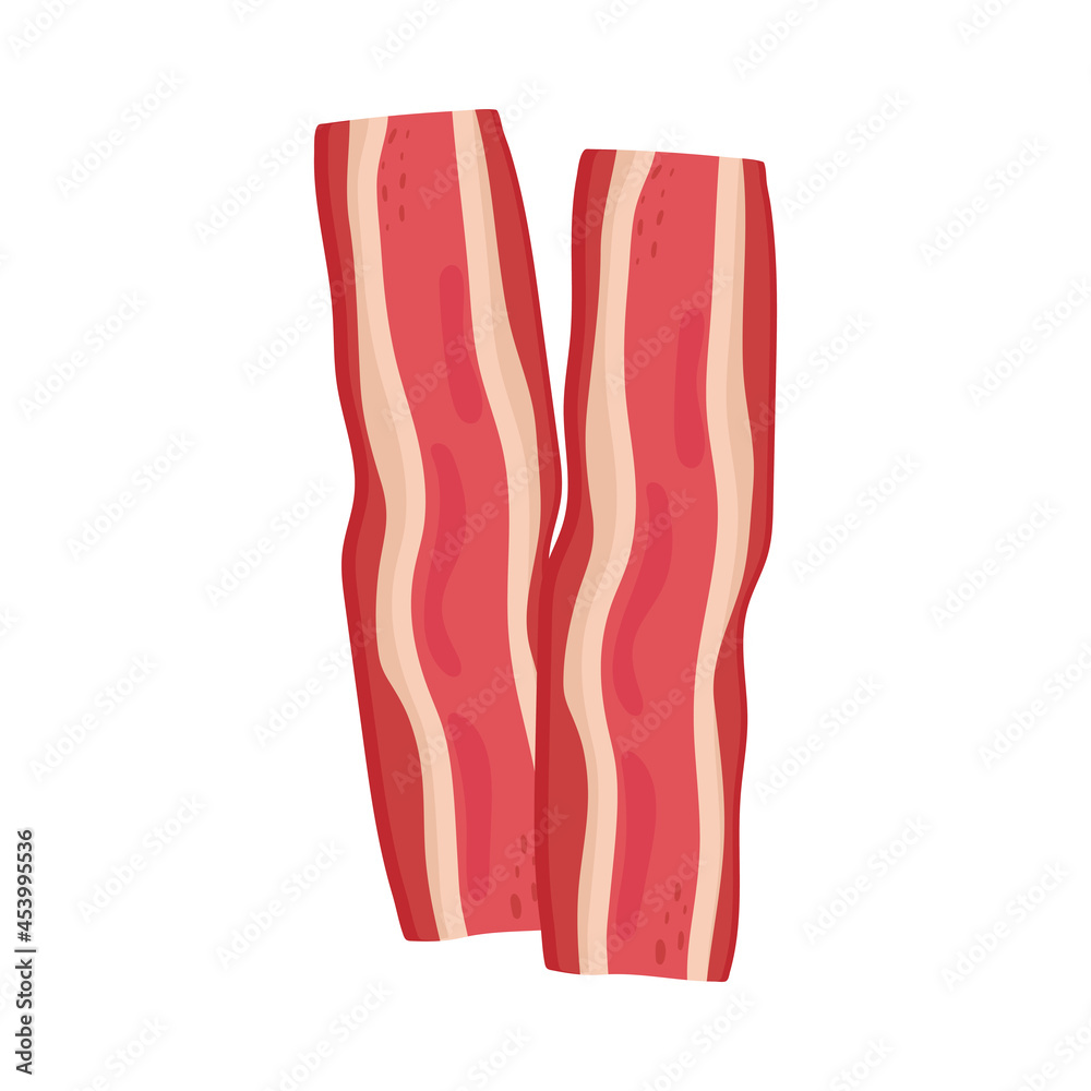 Fototapeta premium Isolated bacon icon