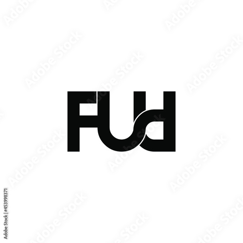 Free Download fud initial letter monogram logo design - GFXLoad