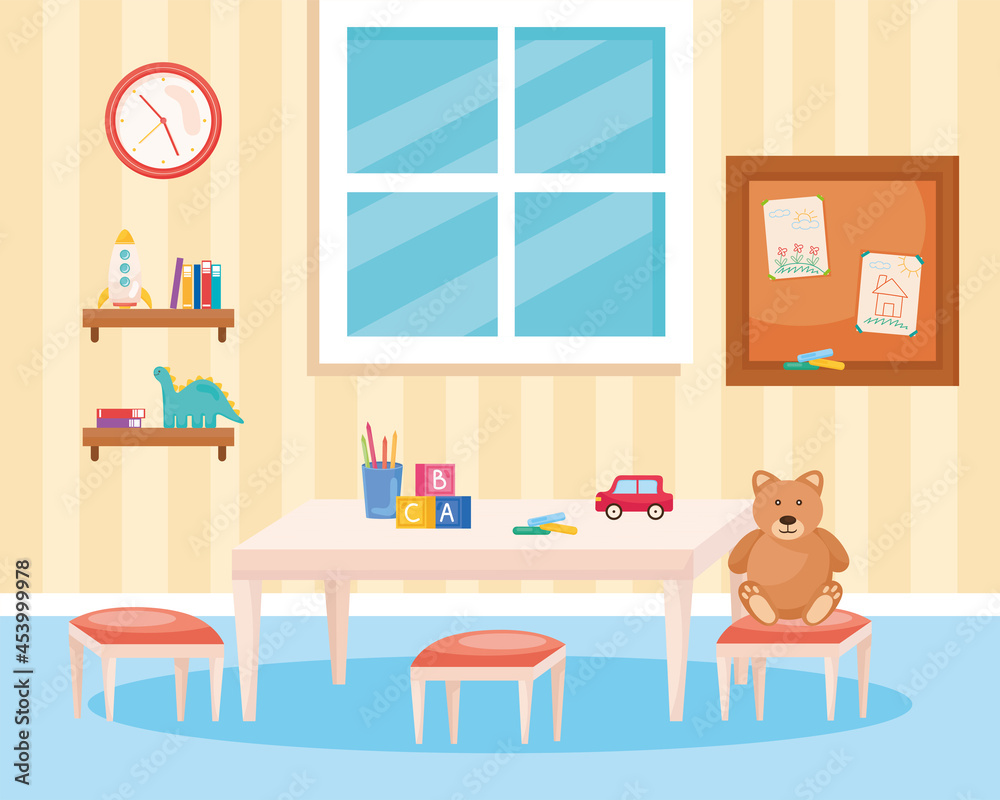 Playroom with toys Playroom with toys