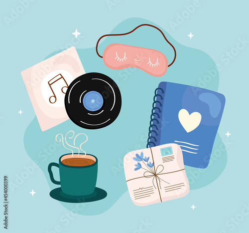 Self care symbol collection