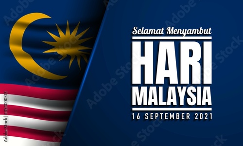 Malaysia Day Background Design. Vector Illustration.