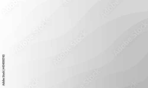 曲線とグラデーションで作った優雅な背景素材、アブストラクト、白、グレー