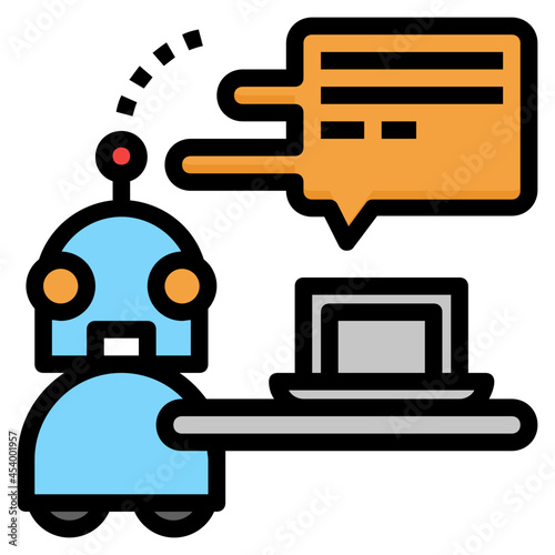 chatbot line icon