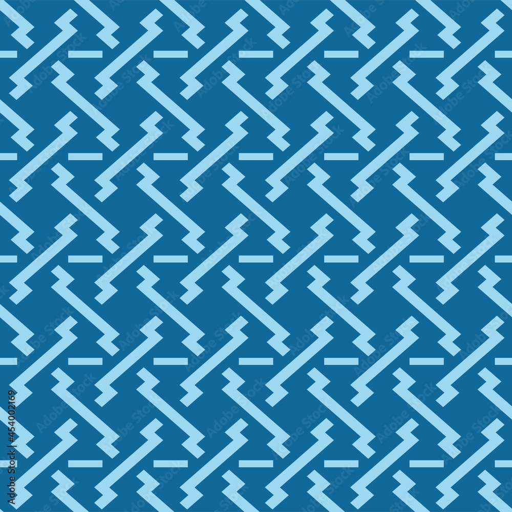 Japanese Zigzag Weave Vector Seamless Pattern Japanese Zigzag Weave Vector Seamless Pattern