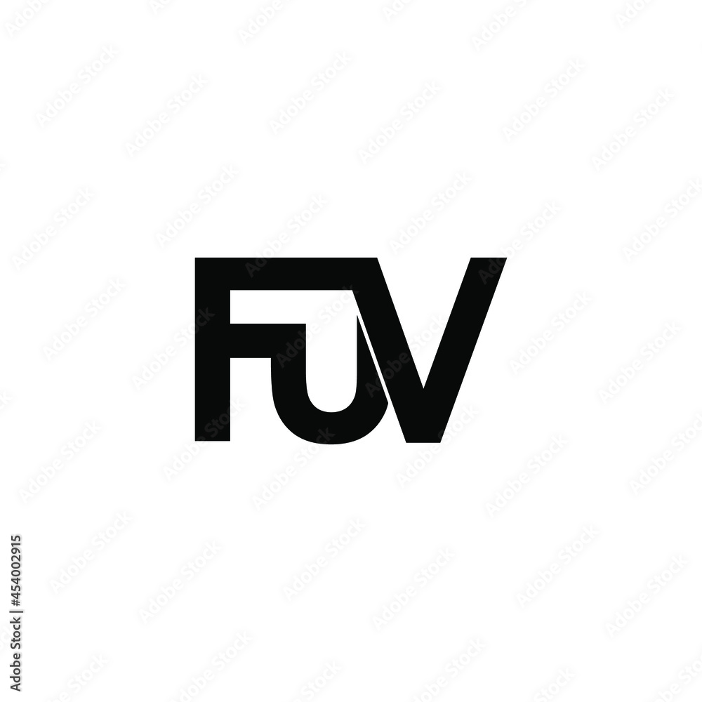 fuv initial letter monogram logo design fuv initial letter monogram logo design