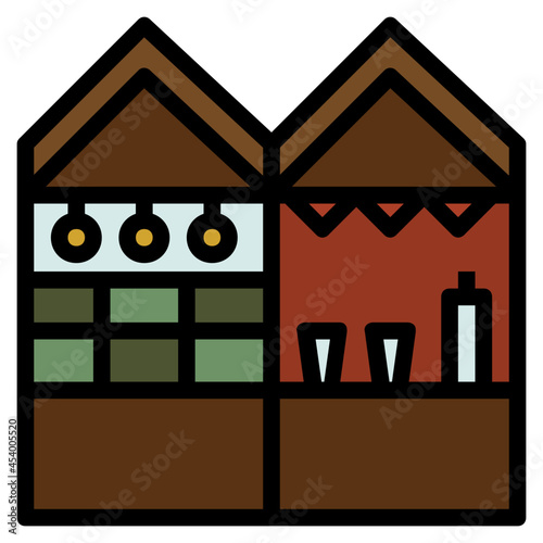 christmas line icon