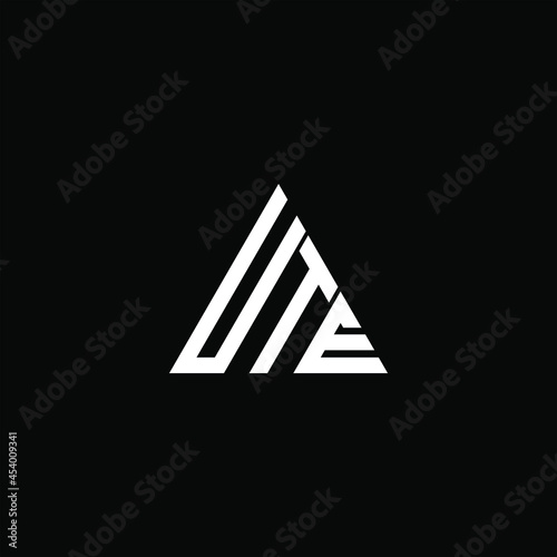 UTE letter logo creative design. UTE unique design
