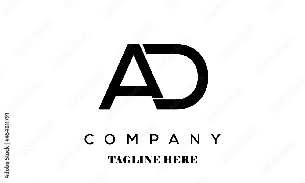 AD creative latter logo AD creative latter logo