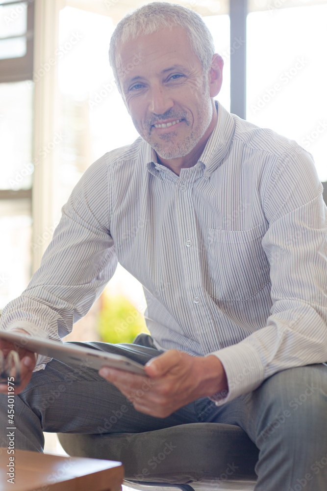 Fototapeta premium Businessman using digital tablet