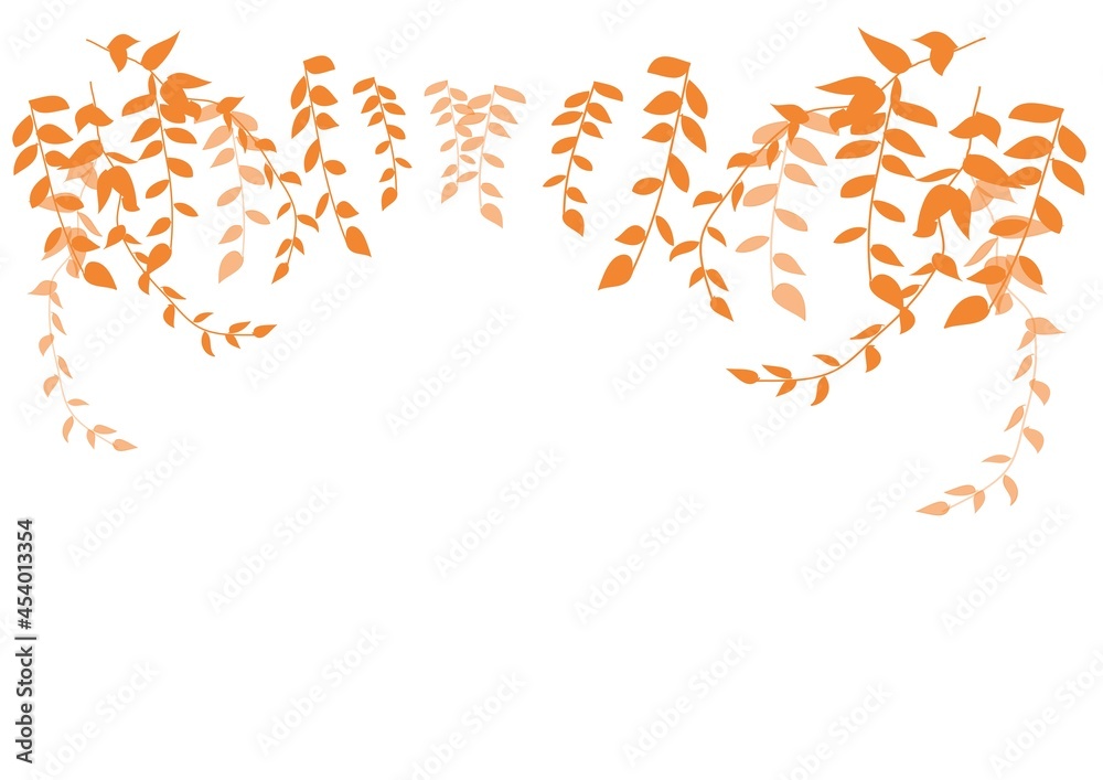 autumn leaves on white background -illustration design autumn leaves on white background -illustration design