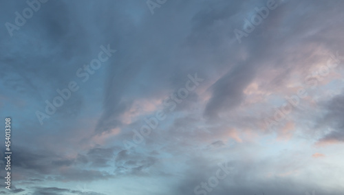Rain clouds in the sky at sunset © schankz