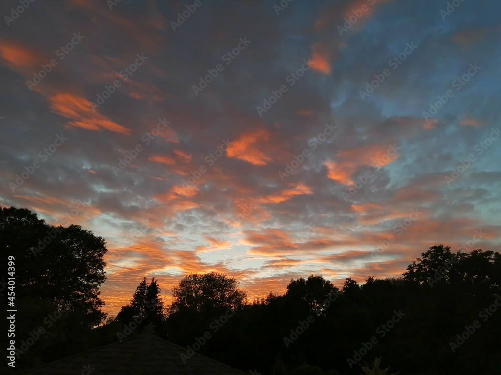 Fototapeta premium sunset in the sky