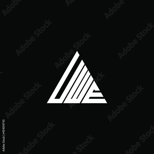 UWE letter logo creative design. UWE unique design
