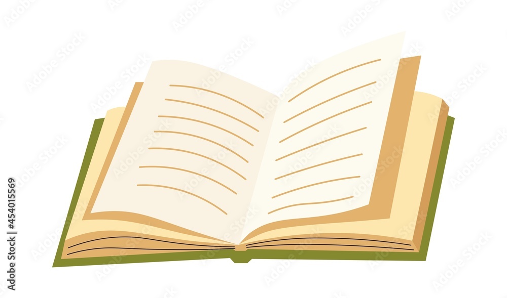 Opened book with blank pages, notebook or diary Opened book with blank pages, notebook or diary