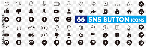 SNSアイコンボタンのセット