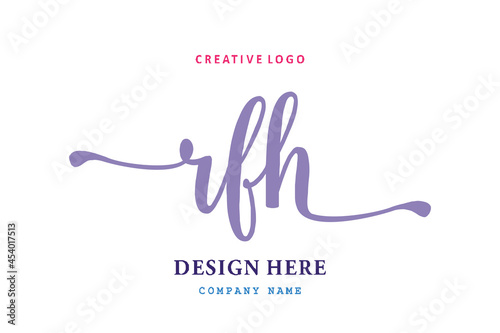 RFH lettering logo is simple, easy to understand and authoritative