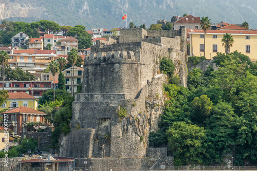 Herceg Novi, Montenegro - August 24, 2021: Forte Mare Fortress