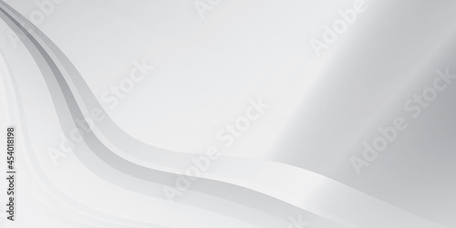 Abstract  white and gray color, modern design background with geometric shape. Vector illustration.