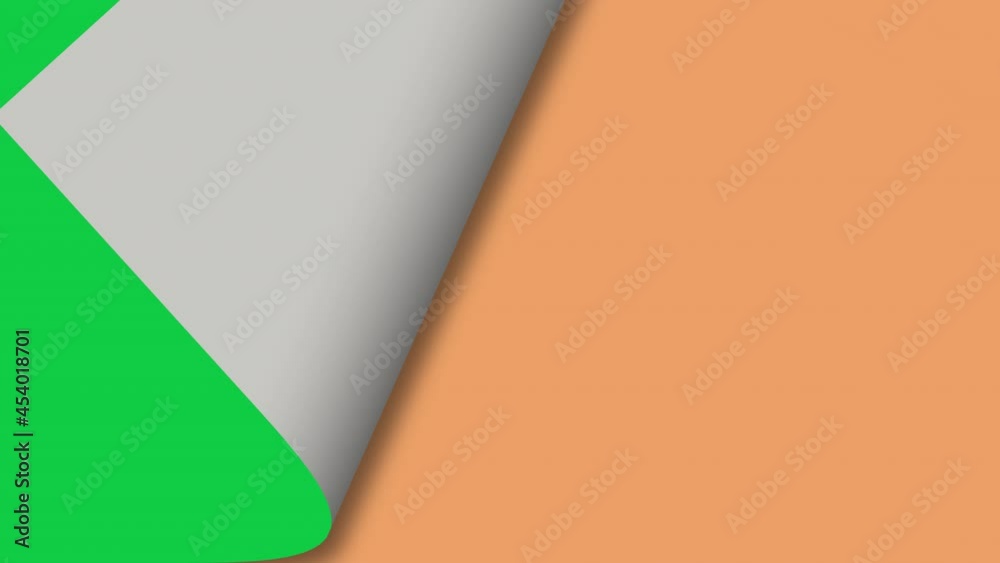 Flipping colorful pages. 3D animation of colorful pages being flipped over. Page turn, page flip.