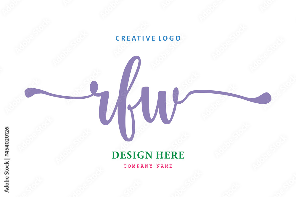 RFW lettering logo is simple, easy to understand and authoritative RFW lettering logo is simple, easy to understand and authoritative