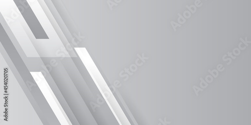 Modern simple grey and white abstract geometric presentation background