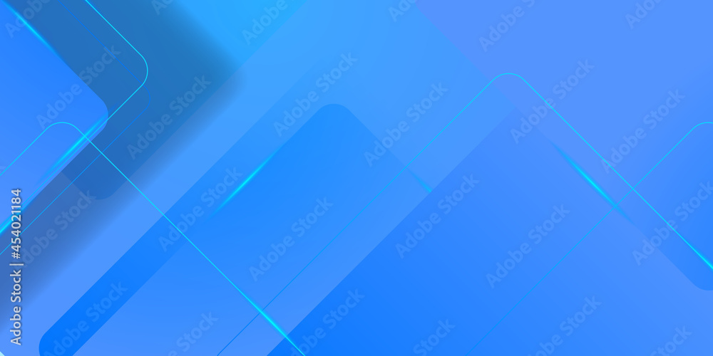 Blue abstract background with light and soft color. Abstract technology background with light rays, stripes lines with blue light, speed and motion blur over dark blue background