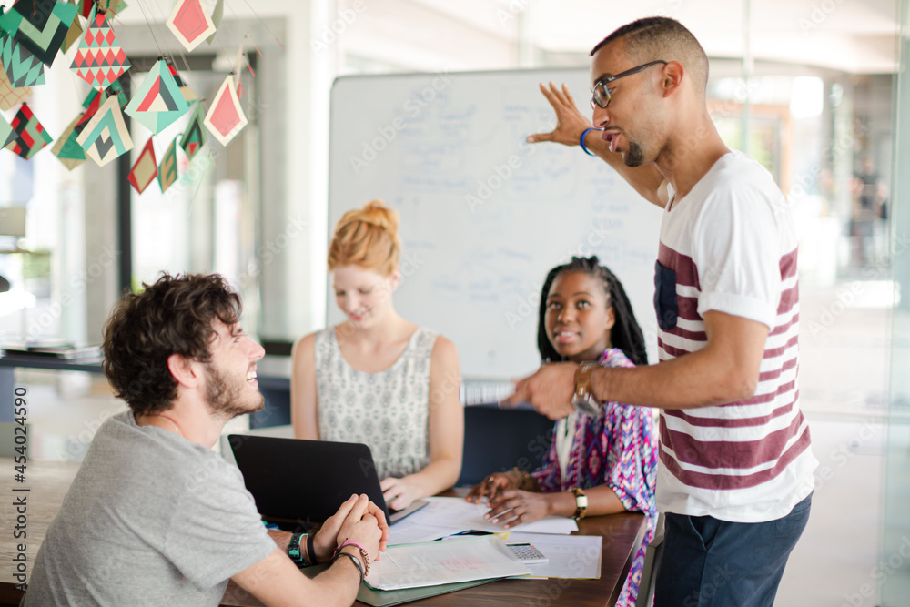 People working together in office People working together in office