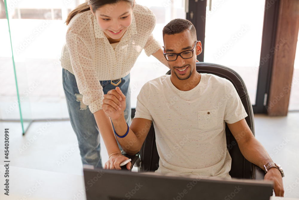 People talking in office People talking in office