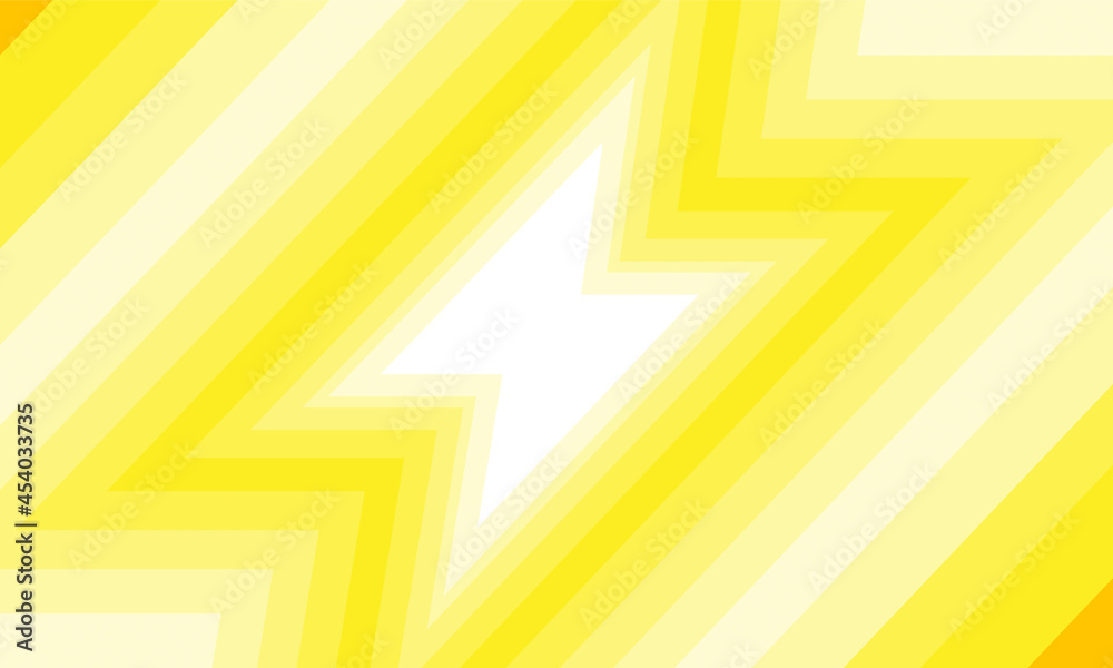Yellow gradient thunderbolt background vector design.