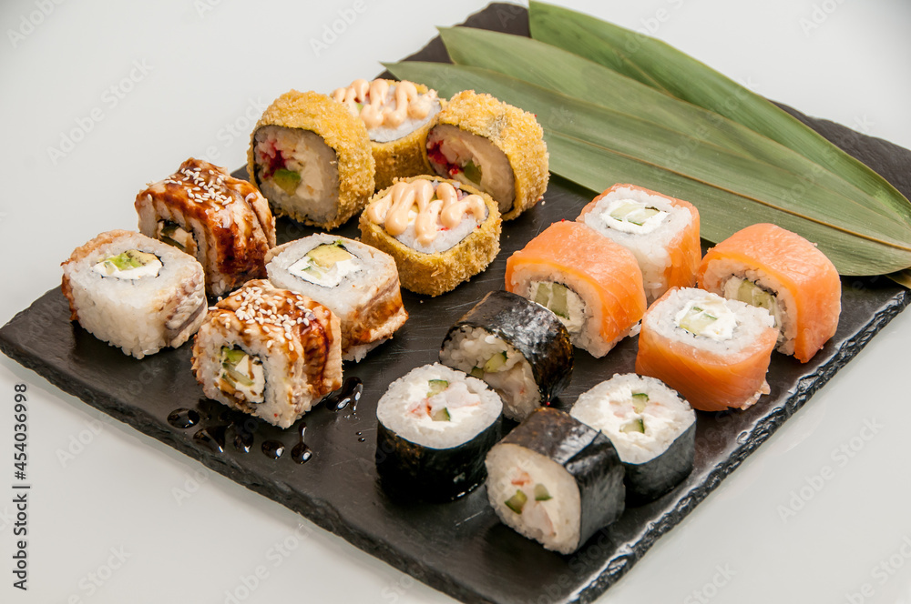 Rolls and sushi japanese food Rolls and sushi japanese food