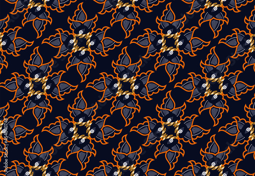 Batik Indonesian: is a technique of wax-resist dyeing applied to whole cloth, or cloth made using this technique originated from Indonesia.