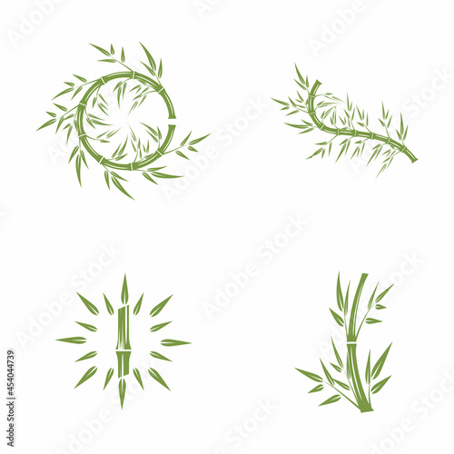 Bamboo Logo Template vector icon illustration design