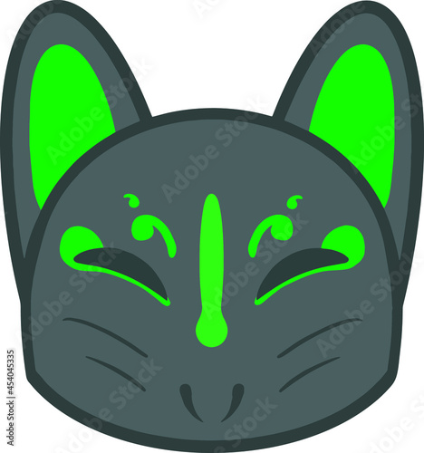 black fox green mask