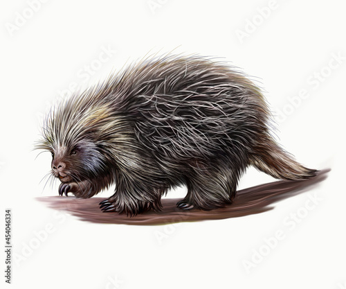 The North American porcupine (Erethizon dorsatum)