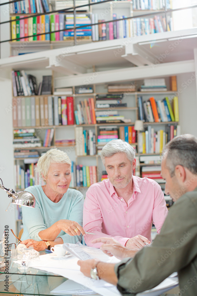 Obraz premium Business people working together at table