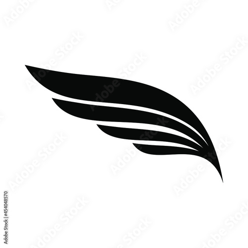 Wings icon vector. fly illustration sign. angel symbol or logo.