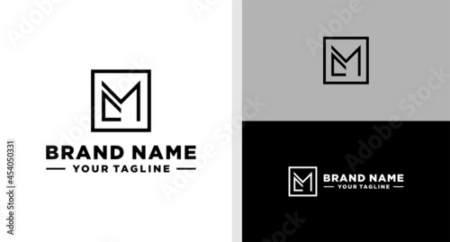CM LOGO LINE SIMPLE EDITABLE