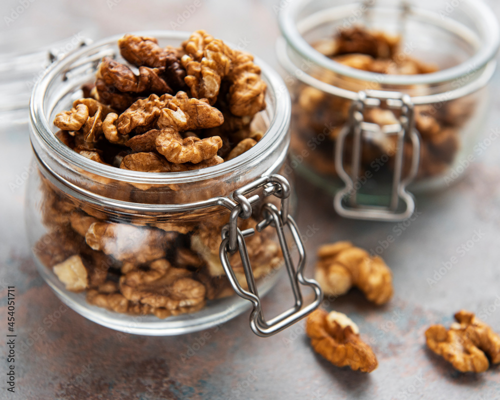 Obraz premium Walnuts without shell