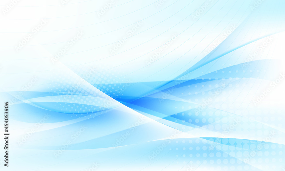 Fototapeta premium Abstract blue background poster with dynamic. technology network Vector illustration.