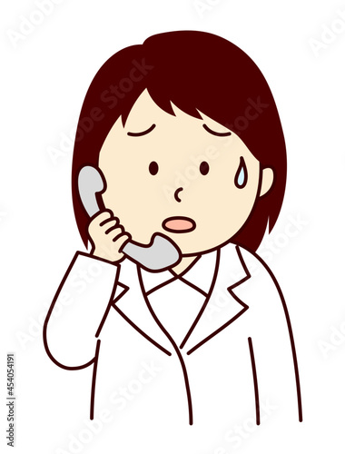 電話対応で困っている女性医師